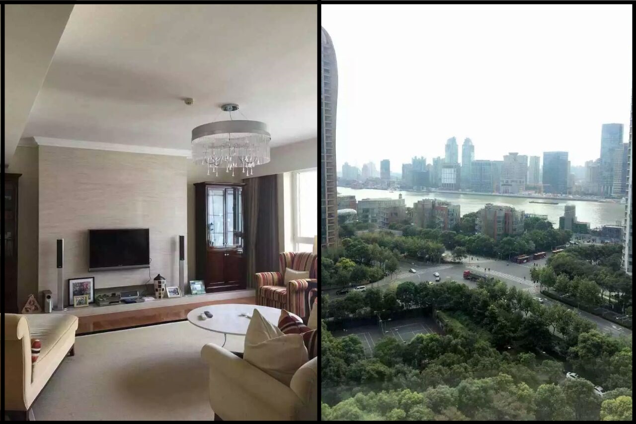 Shanghai Pudong Lujiazui 3+1BR Apartment for rent in Skyline Mansion