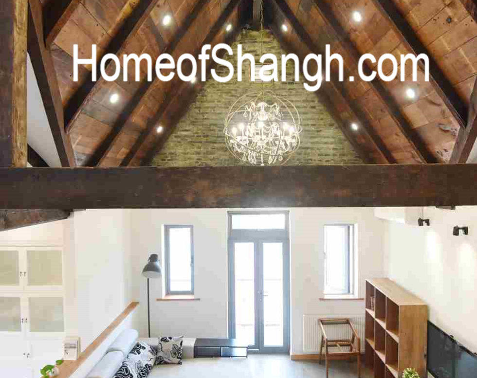 Shanghai apartment for rent with terrace on Yuyuan road